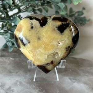 Septarian Heart With Druzy